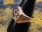 Preview: Unisex bronze pentacle ring