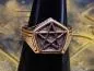 Preview: Unisex bronze pentacle ring