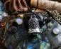Preview: Edelstahlglocke mit Vegvisir verziert