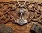 Preview: Thorhammer mit Vegvisir und Rabenkopf