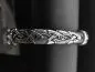 Preview: Viking bangle with Viking knots and wolf heads in stainless steel