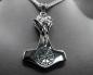 Preview: Thor's hammer with Vegvisir and raven head