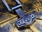 Preview: Mjölnir mit Runen und Valknut