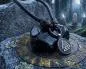 Preview: Wolf's leather necklace Valknut