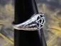 Preview: Ladies silver ring pentagram with claws