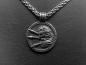 Preview: Wikinger Amulett „Krieger mit Speeren“