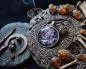 Preview: Amulet Odin on throne stainless steel