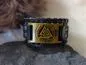 Preview: Valknut leather bracelet Preview: Valknut leather bracelet