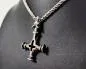 Preview: Wolf Cross Pendant Stainless Steel | Nordic Jewelry