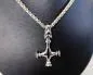 Preview: Wolf Cross Pendant Stainless Steel | Nordic Jewelry