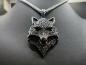 Preview: Stylized wolf head made of stainless steel