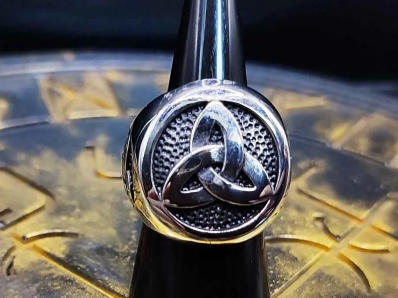 Big Three Triquetras Stainless Steel Ring Big Three Triquetras Stainless Steel Ring