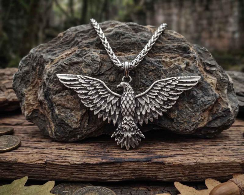 Adler-Anhänger aus Edelstahl