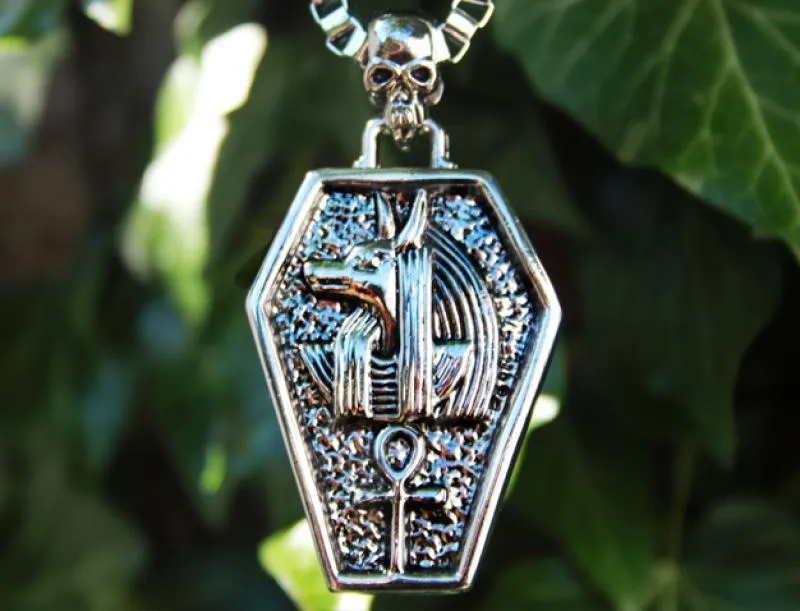 Stainless steel pendant Anubis - Ankh
