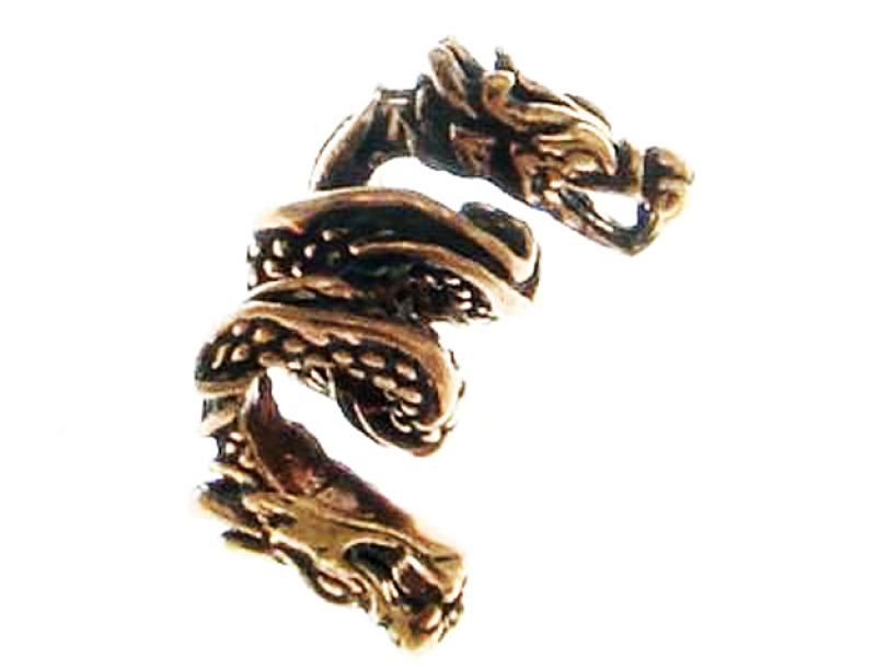 Bronze pearl beard pearl hair bead dragon