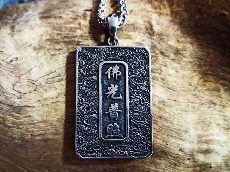 Stainless steel pendant Buddha Stainless steel pendant Buddha