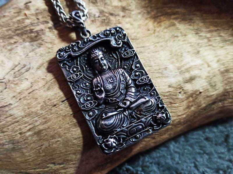 Stainless steel pendant Buddha