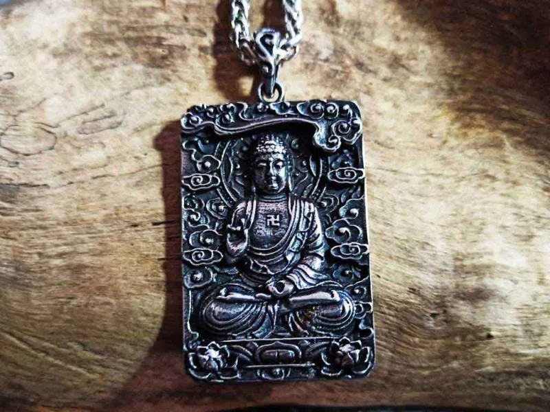 Stainless steel pendant Buddha