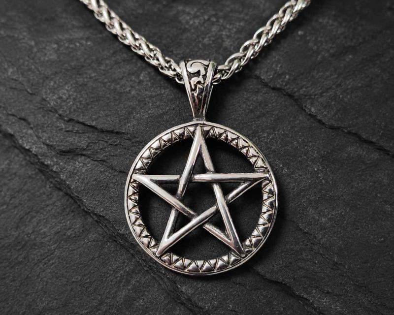 Pentagramm Anhänger aus Edelstahl