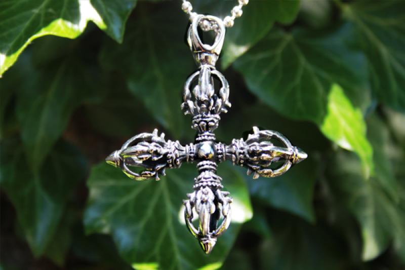 Stainless steel Buddha Dorje pendant