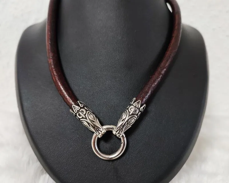 Massive Dragon Leather Necklace