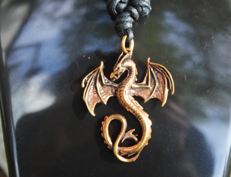 Fire dragon in bronze