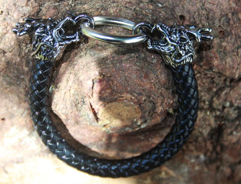 Drachen Lederarmband