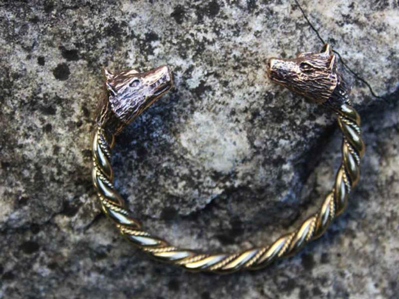 Geri und Freki Damenarmreif