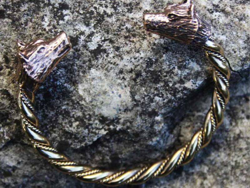 Geri und Freki Damenarmreif