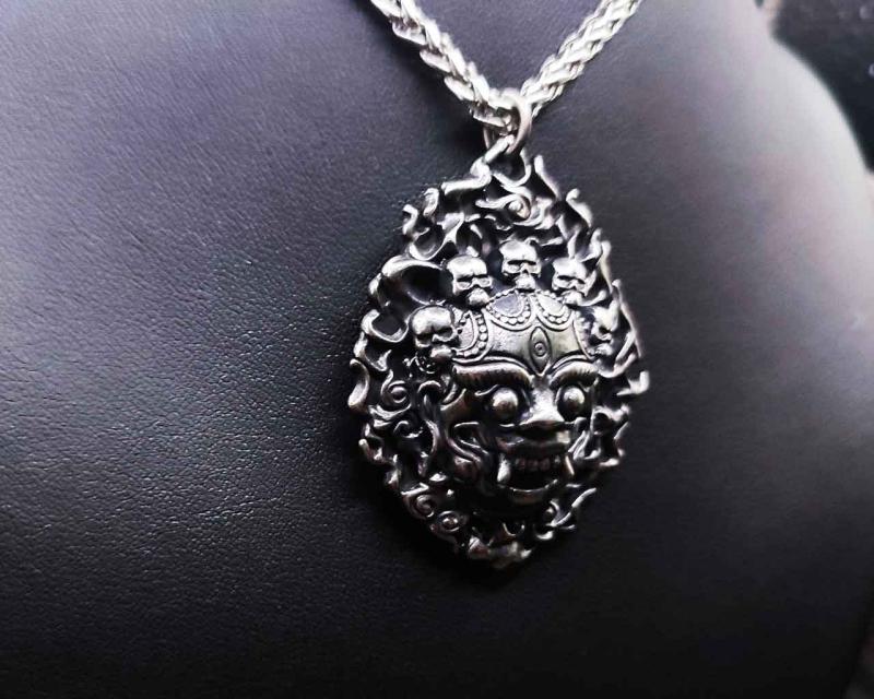 Lord Mahakala stainless steel pendant