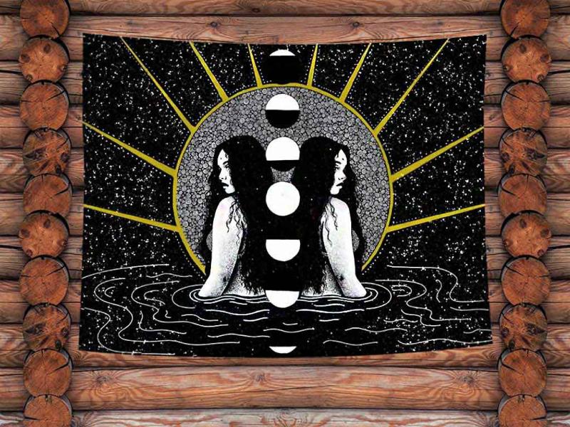 Wandbehang Sonne Mond