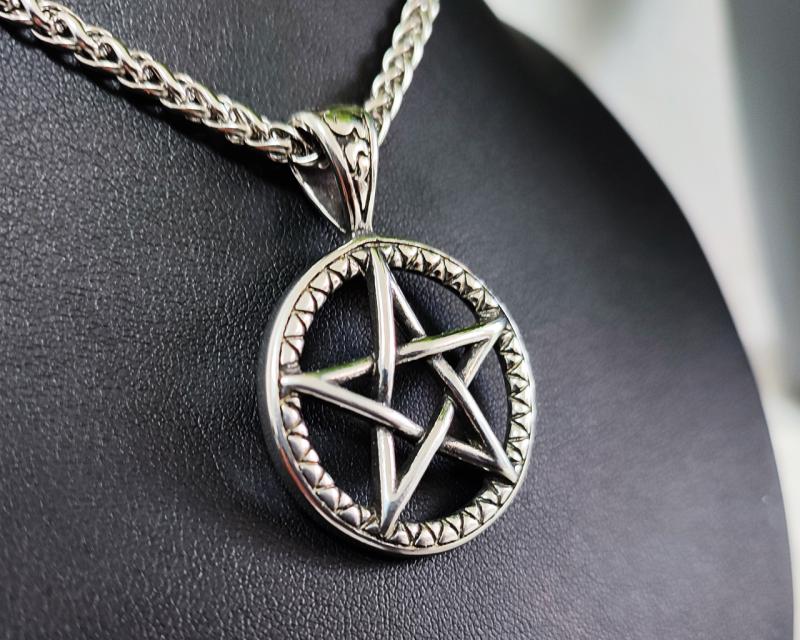 Pentagramm Anhänger aus Edelstahl