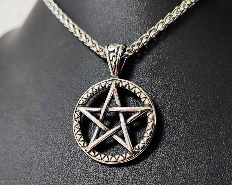 Pentagramm Anhänger aus Edelstahl