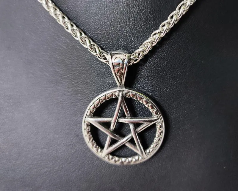 Pentagramm Anhänger aus Edelstahl