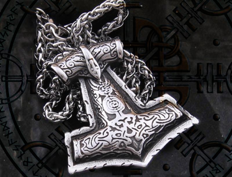 Edelstahl Schonenhammer an Edelstahlkette