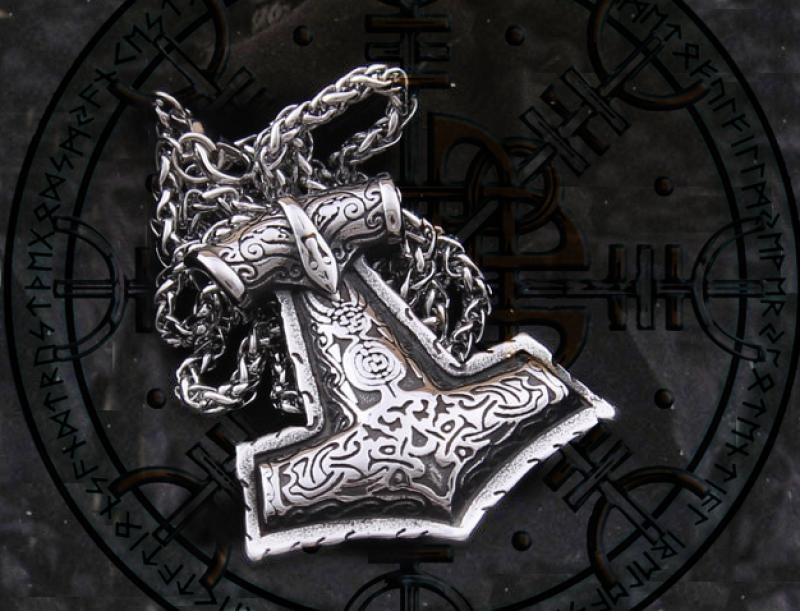 Edelstahl Schonenhammer an Edelstahlkette