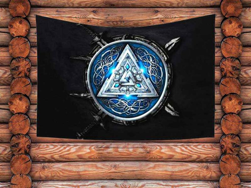 Wandbehang nordische Symbole