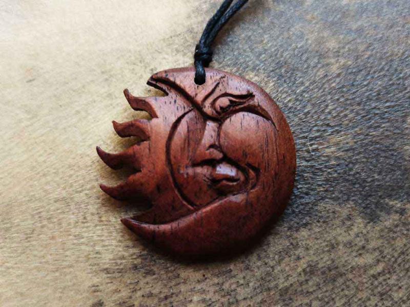 Handcrafted sun and moon