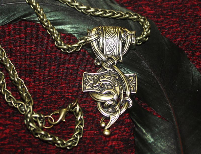 Thorhammer with Midgard Serpent
