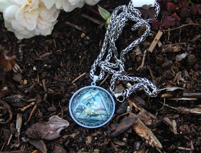 Edelstahl Valknut Amulett