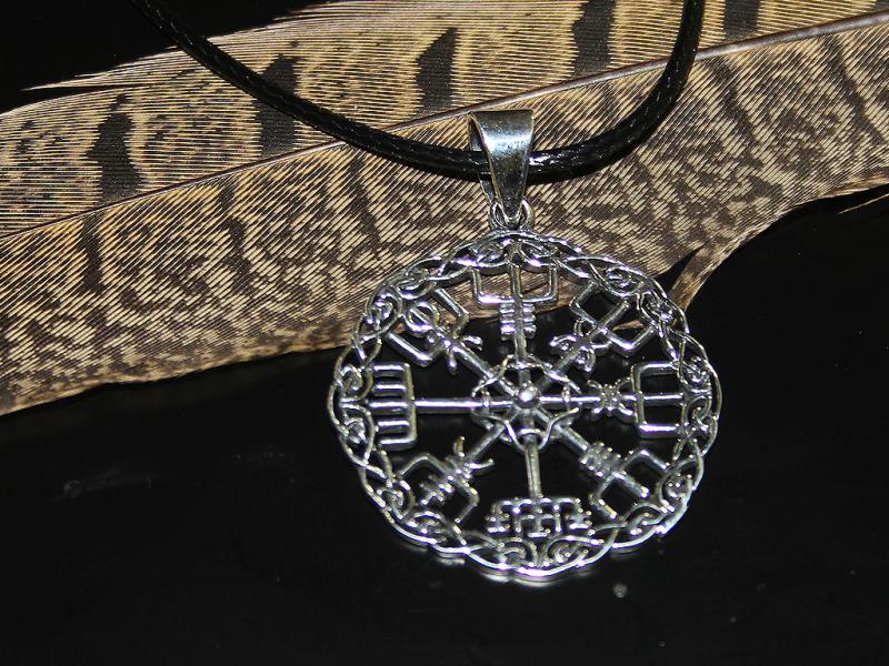 Vegvisir - 925er Sterling Silberanhänger