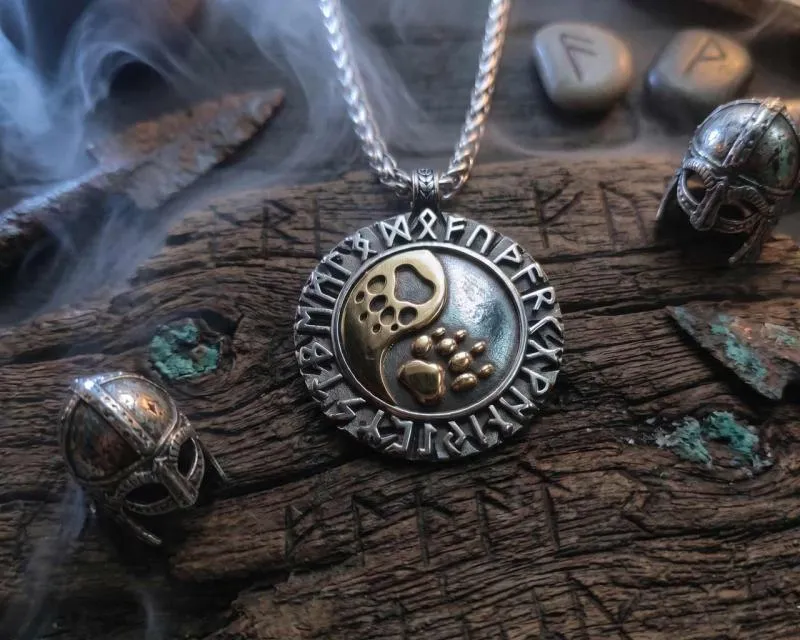 in-Yang Bärentatze Amulett