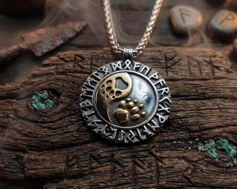 in-Yang Bärentatze Amulett
