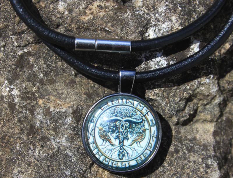 Irminsul Weltenbaum, Hugin und Munin Amulett