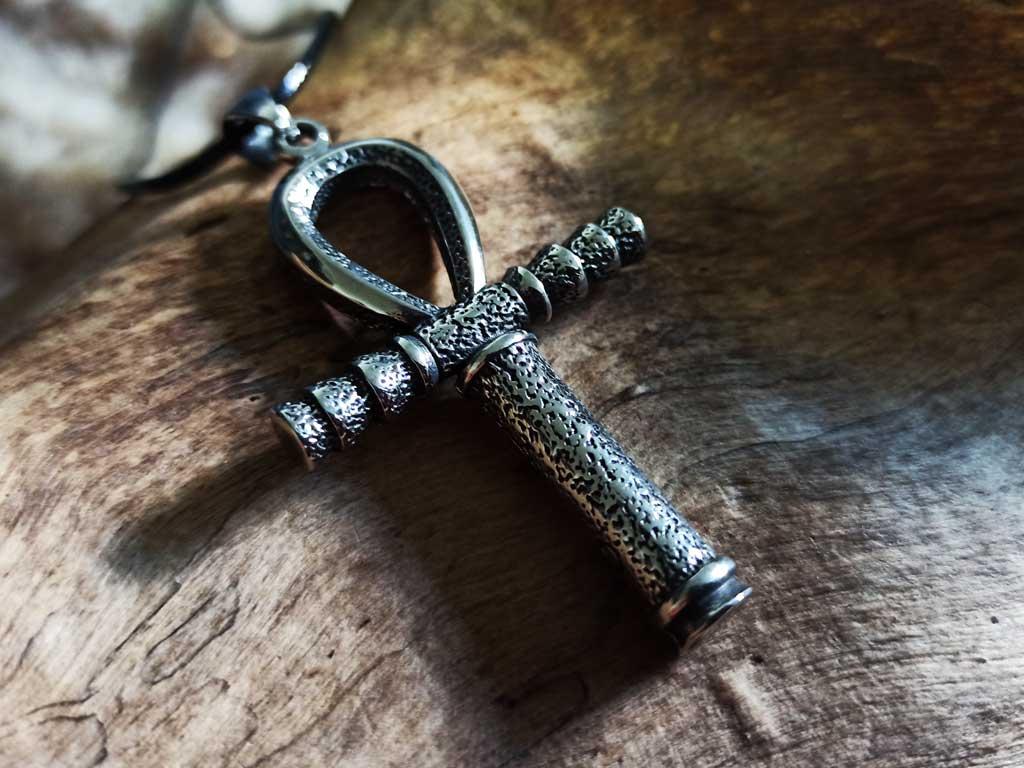 Stainless steel handle cross Ankh
