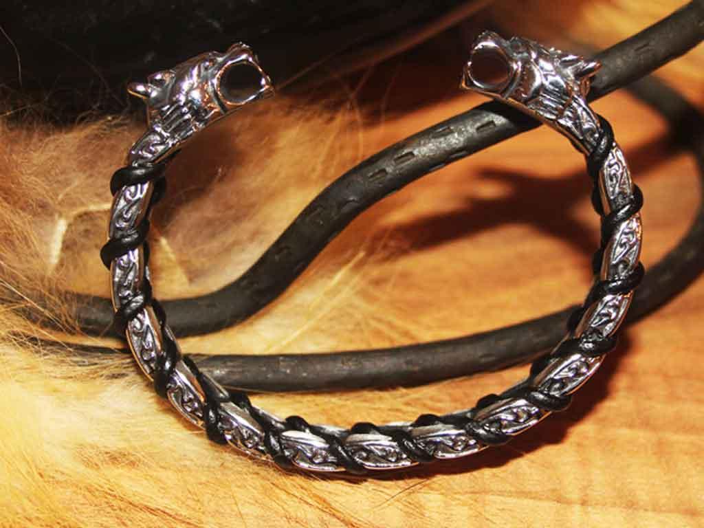 Drachen Edelstahl Armreif