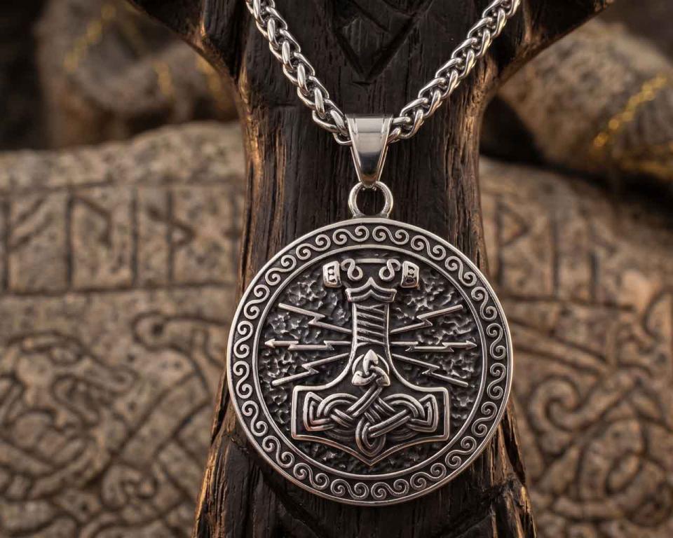 Thorshammer Mjölnir Anhänger aus Edelstahl