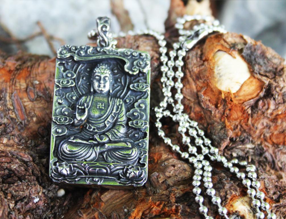Stainless steel pendant Buddha