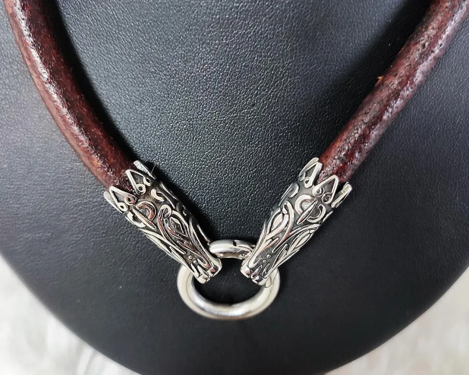Massive Dragon Leather Necklace