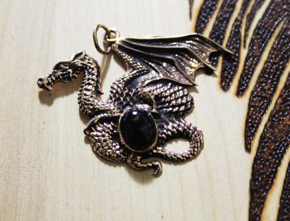 Fire dragon with stone